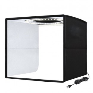 40*40cm tragbare Fotostudio-Box mit 144 LEDs und 6 Kulissen