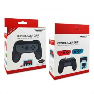 Set of 2 Joy-con Handle Controller Holder for Nintendo Switch Oled Blue/Red