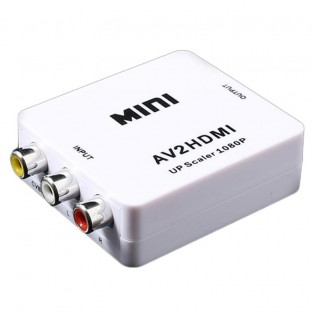 Mini adaptateur audio & vidéo avec port USB pour AV RCA/HDMI