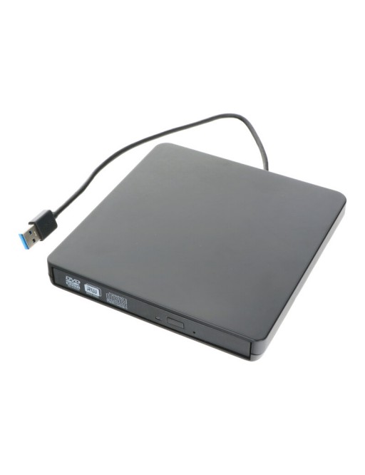 Drive/Burner DVD-RW esterno USB 3.0 in alluminio per laptop/desktop nero