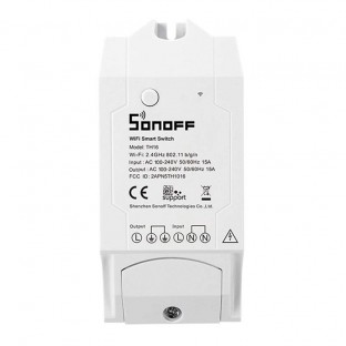 SONOFF TH16 WiFi Interruttore intelligente di monitoraggio della temperatura e dell'umidità