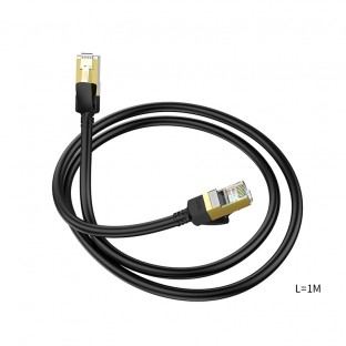 HOCO US02 1M Pure Copper CAT 6 Gigabit Ethernet Cable Black