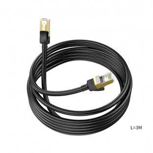 HOCO US02 3M Reinkupfer CAT 6 Gigabit Ethernet Kabel Schwarz