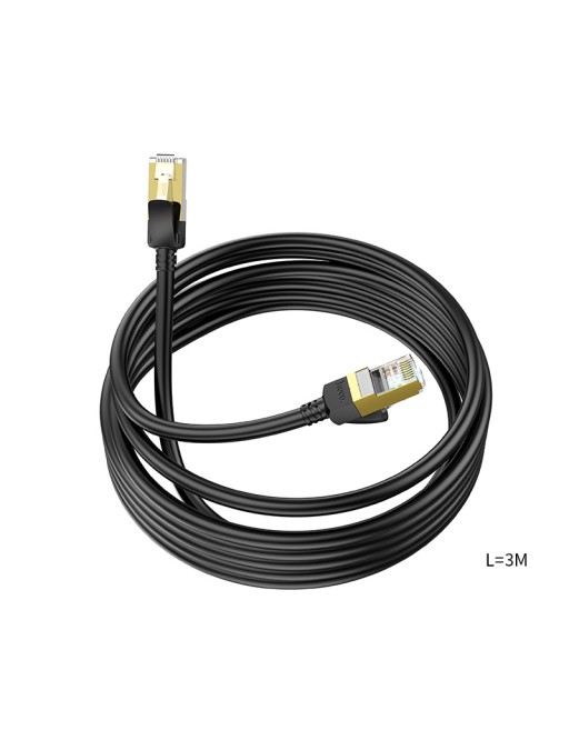 HOCO US02 3M Pure Copper CAT 6 Gigabit Ethernet Cable Black