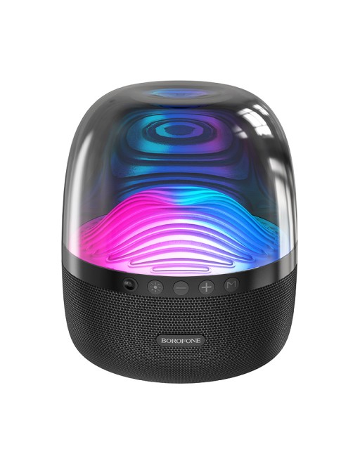 BOROFONE BP8 Colorful Light Up Bluetooth Speaker Glass Black