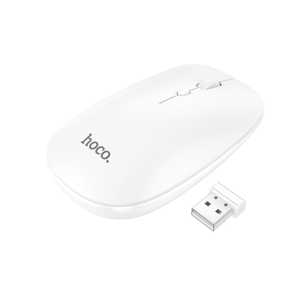 HOCO Dual-Mode Business Universal Wireless Mouse bianco
