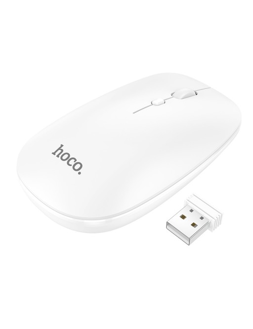 HOCO Dual-Mode Business Universal Wireless Mouse bianco