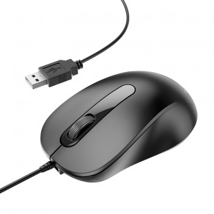 BOROFONE Universal Wired Business Mouse Black