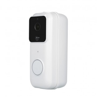 Smart doorbell with camera and night vision function incl. motion detection and audio White