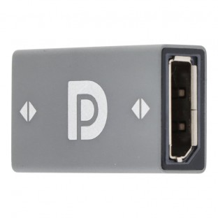 8K DisplayPort (Buchse) auf DisplayPort (Buchse) Adapter aus Aluminium