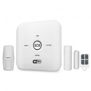 Tuya Smart WIFI GSM PIR Système d'alarme blanc