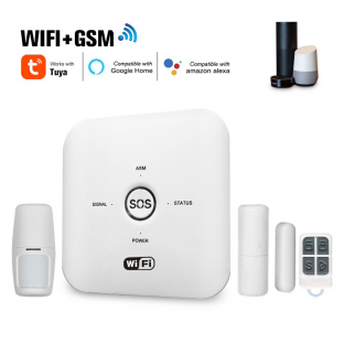 Tuya Smart WIFI GSM PIR Alarm White