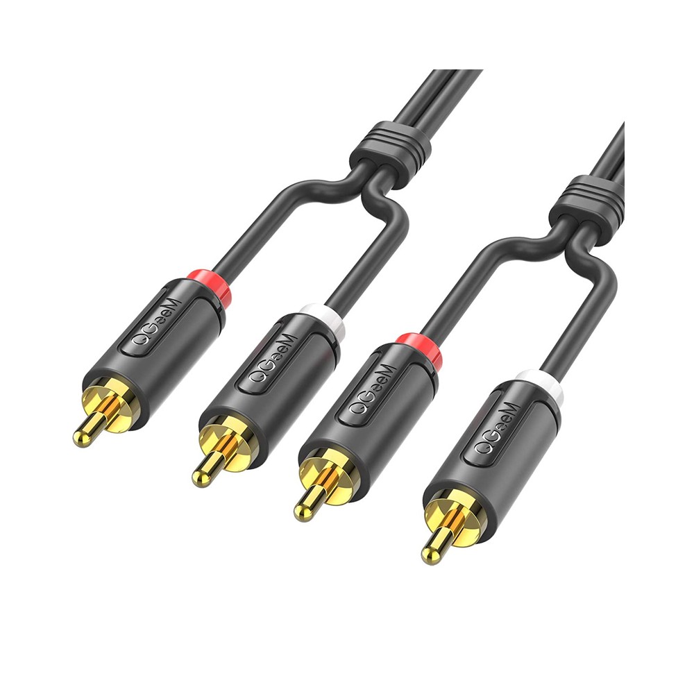 3m 2x RCA (male) to 2x RCA (male) connection cable digital & analog double shielded