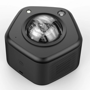 Star Projektor Nachtlicht mit Fernbedienung mit Bluetooth & Lautsprecher Schwarz