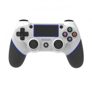 Controller di gioco wireless per Playstation 4 bianco/blu