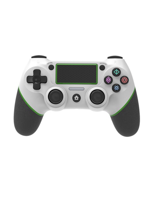 Controller di gioco senza fili per Playstation 4 bianco/verde