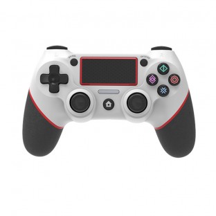 Manette de jeu sans fil pour Playstation 4 Blanc/Rouge
