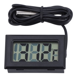 1,5-Zoll-Mini-Digital-Thermometer Schwarz