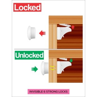 Magnetic child safety lock