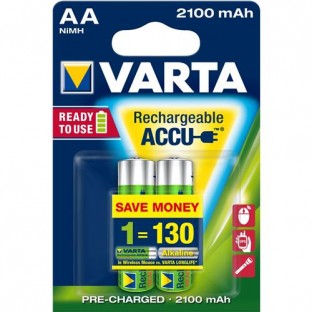 Wiederaufladbare AA 2100mAh Batterien 2er Set VARTA-56706 B2