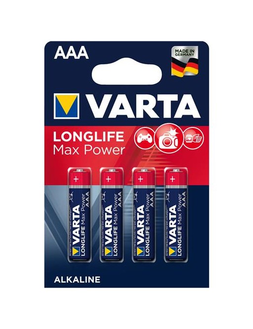 Piles alcalines Longlife AAA VARTA-4703 B4