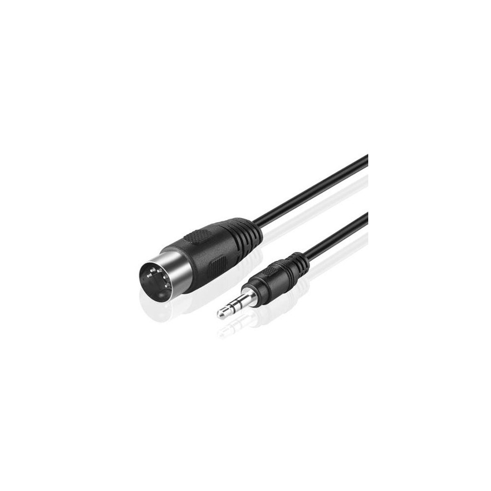 3.prise stéréo 5 mm vers connecteur MIDI Din 5 broches Câble adaptateur audio