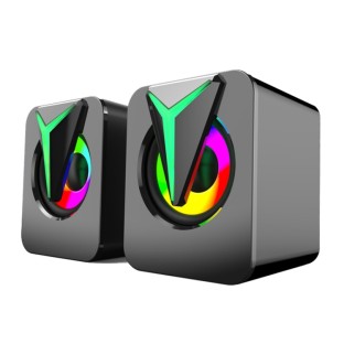 Haut-parleurs RGB pour PC Noir