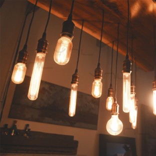 E27 40W Retro Edison Light Bulb Filament Vintage Ampoule Incandescent Bulb, AC 220V(G80 Spirai)