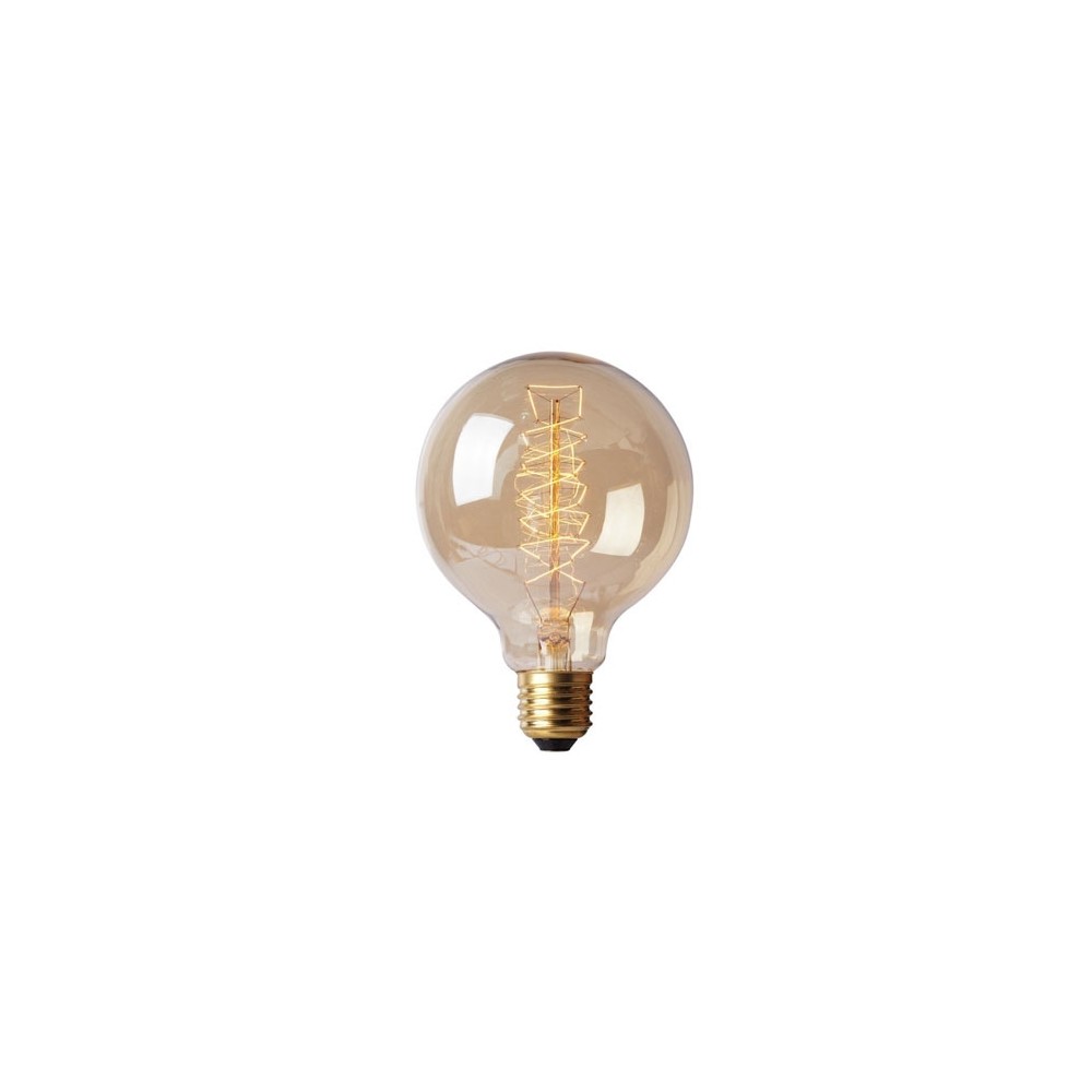 E27 40W Retro Edison Light Bulb Filament Vintage Ampoule Incandescent Bulb, AC 220V(G95 Spirai)