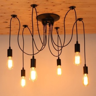 E27 40W Retro Edison Light Bulb Filament Vintage Ampoule Incandescent Bulb, AC 220V(ST64 Spirai)