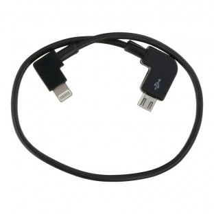 Câble de données Micro-USB vers Lightning pour DJI Mavic Noir