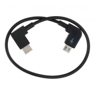 Micro USB to USB-C Data Cable for DJI Mavic Black