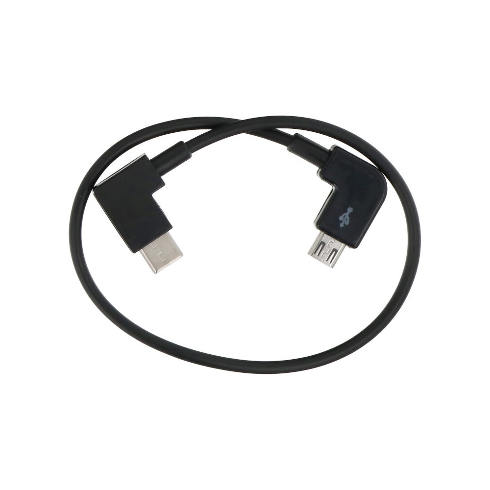Câble de données micro-USB vers USB-C pour DJI Mavic Noir