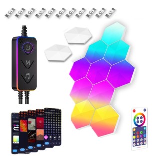 12pcs / Set Gaming Ambient Light Smart Chiclet Backdrop Quantum Wall Light, Versions: WIFI