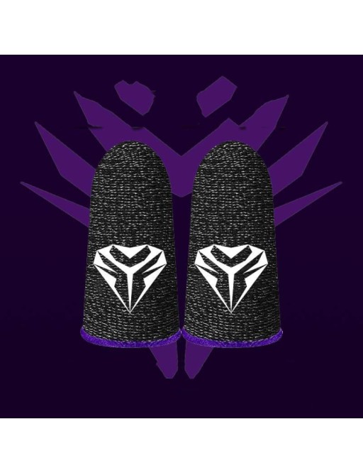 Gaming Superconducting Sweat Resistant Finger Gloves(Purple)
