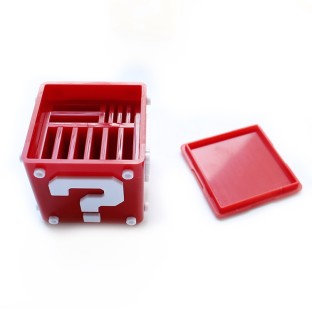 12 in 1 Box Game Card TF Card Holder Box for Nintendo Switch(Red)