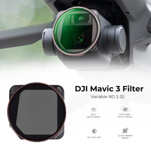 For DJI Mavic 3 / Mavic 3 Cine K&F Concept KF01.1855 Variable ND2-ND32 ND Filter