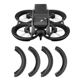 For DJI Avata STARTRC Drone Propeller TPU Protective Guard Anti-collision Ring Cover (Black)