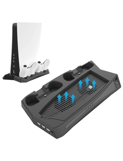 KJH P5-010 Vertical Charging Stand With Cooling Fan For PS5 De / UHD