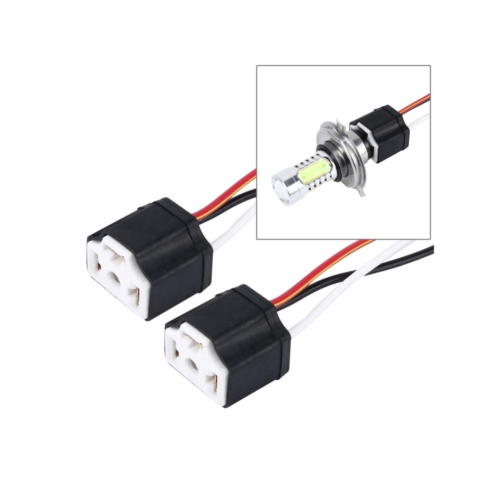 2 pièces H4 ampoule LED de voiture support de culot (pas de