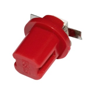 10 PCS T8.5 5050 Led 1 SMD Car Gauge Dash Bulb Dashboard Instrument Light Wedge Interior Lamp(Red)