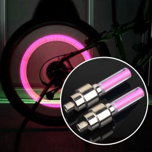 2 PCS Rad-Reifen-Lampe mit Batterie für Auto / Motorrad / Fahrrad in rot