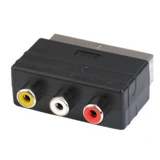 A/V to 20 Pin Male SCART Adapter