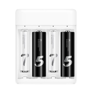 Piles AA/AAA Batterie rechargeable Chargeur blanc