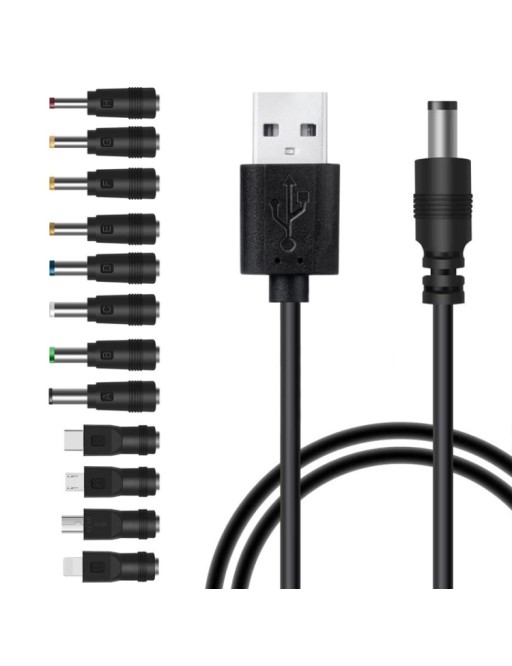 12in1 USB Multifunctional Interchangeable Plug Set