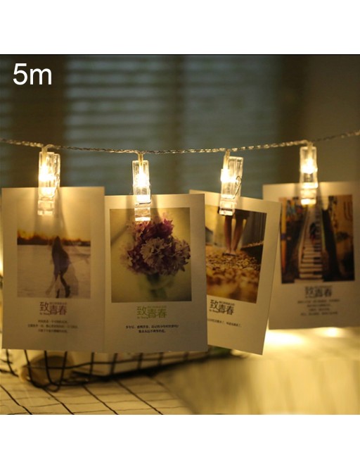 5 Meter Foto Clip LED Lichterkette