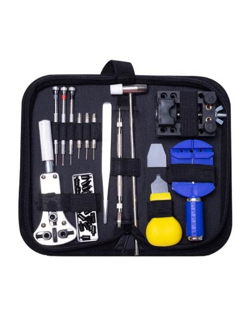 Watch repair and disassembly tool kit with 31 parts