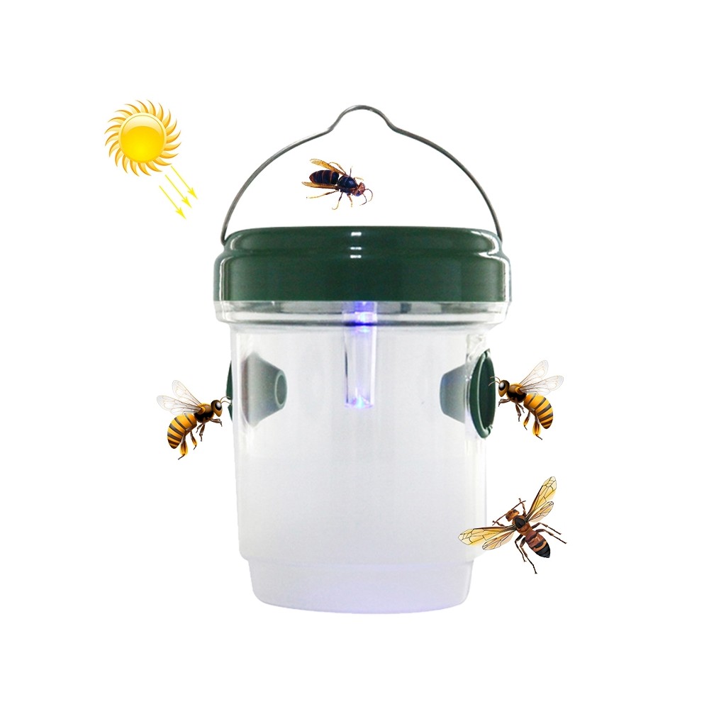 Solarbetriebene LED-Bienenfalle