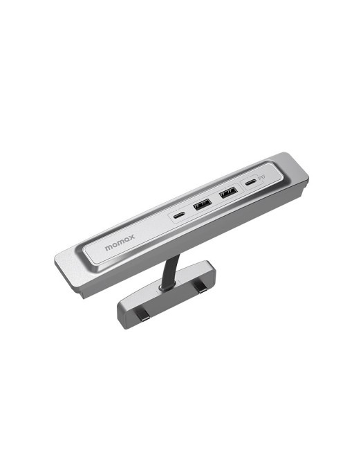 4-Port USB HUB Expander für Tesla Model 3/Y Silber