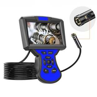 1080P 5.5mm digitales HD Industrie-Endoskop mit 5.0 Zoll IPS Bildschirm Blau